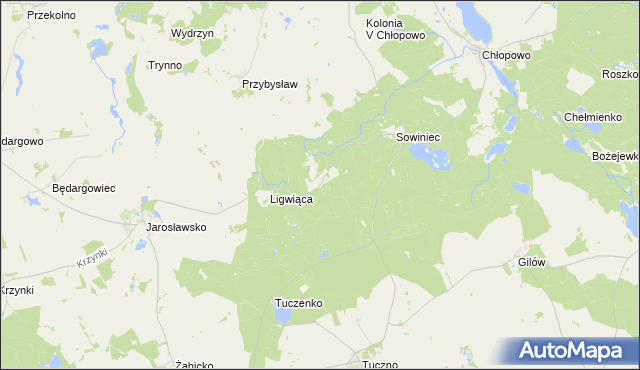 mapa Pluskocin gmina Krzęcin, Pluskocin gmina Krzęcin na mapie Targeo