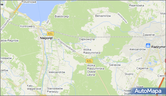 mapa Wólka Radzymińska, Wólka Radzymińska na mapie Targeo