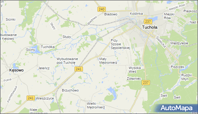 mapa Mały Mędromierz, Mały Mędromierz na mapie Targeo