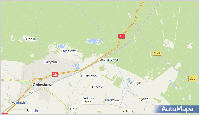 mapa Suchatówka, Suchatówka na mapie Targeo