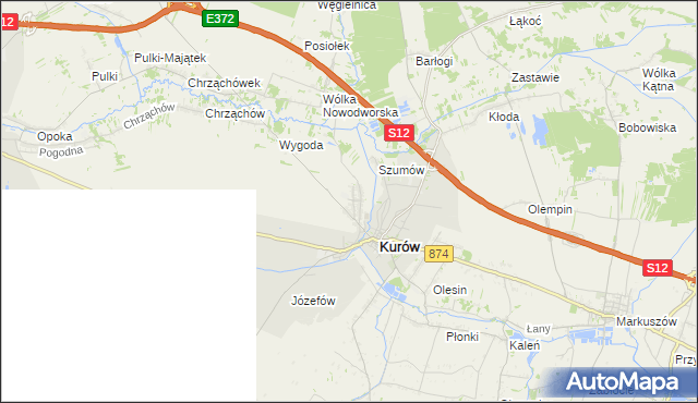 mapa Brzozowa Gać, Brzozowa Gać na mapie Targeo