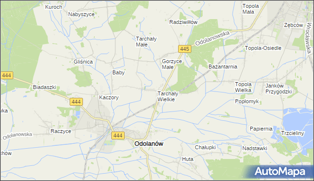 mapa Tarchały Wielkie, Tarchały Wielkie na mapie Targeo