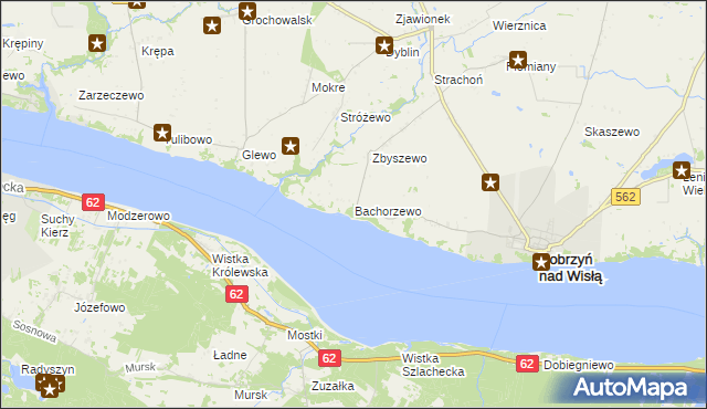 mapa Bachorzewo, Bachorzewo na mapie Targeo