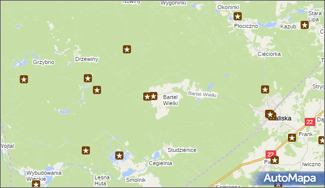 mapa Bartel Wielki, Bartel Wielki na mapie Targeo