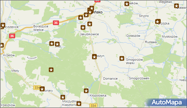 mapa Baszyn, Baszyn na mapie Targeo