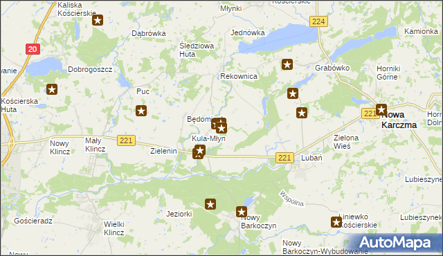 mapa Będomin, Będomin na mapie Targeo