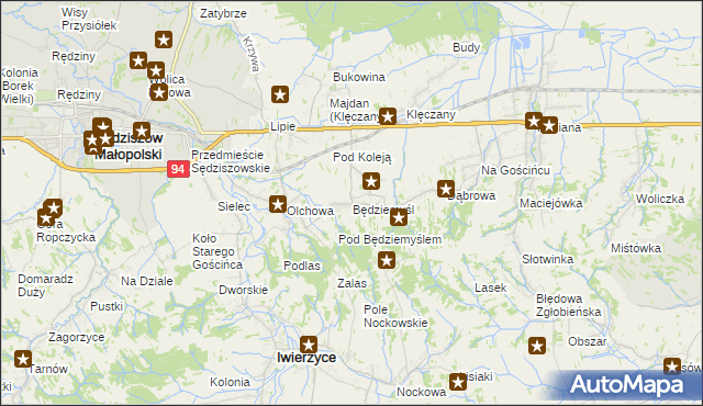 mapa Będziemyśl, Będziemyśl na mapie Targeo