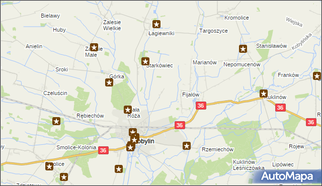 mapa Berdychów, Berdychów na mapie Targeo