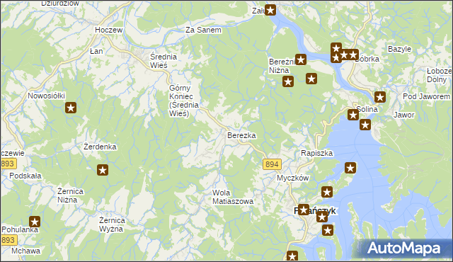 mapa Berezka, Berezka na mapie Targeo