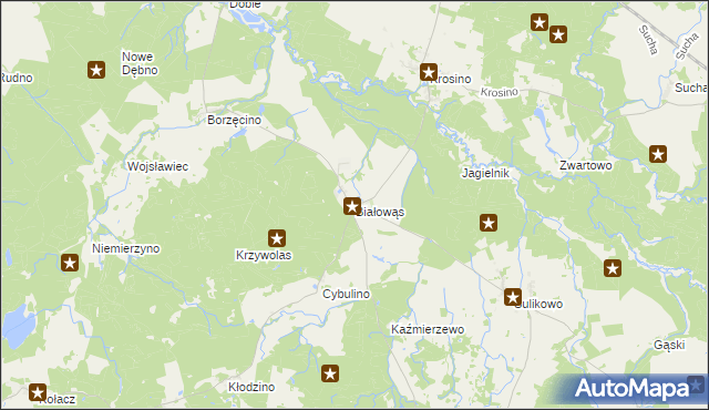 mapa Białowąs, Białowąs na mapie Targeo