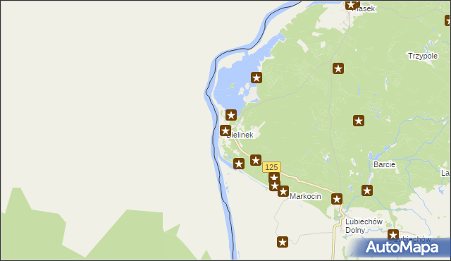 mapa Bielinek, Bielinek na mapie Targeo