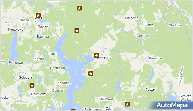 mapa Bobięcino, Bobięcino na mapie Targeo