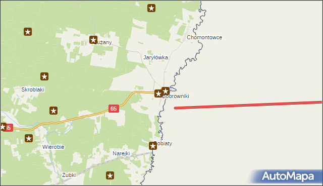 mapa Bobrowniki gmina Gródek, Bobrowniki gmina Gródek na mapie Targeo