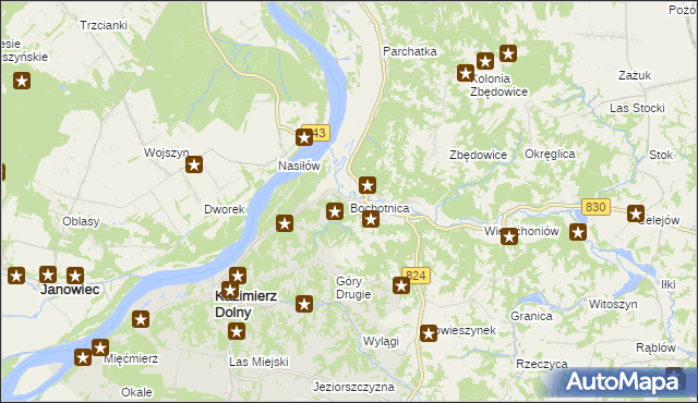 mapa Bochotnica, Bochotnica na mapie Targeo