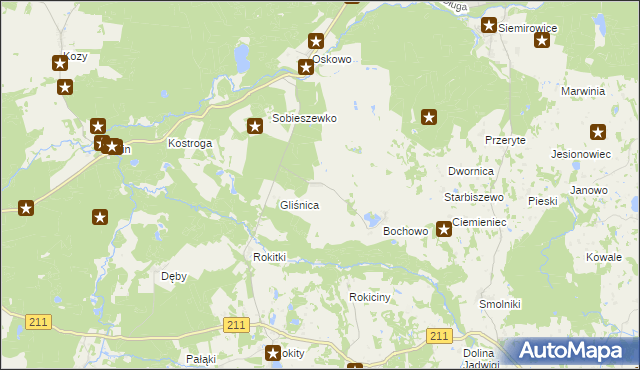 mapa Bochówko, Bochówko na mapie Targeo