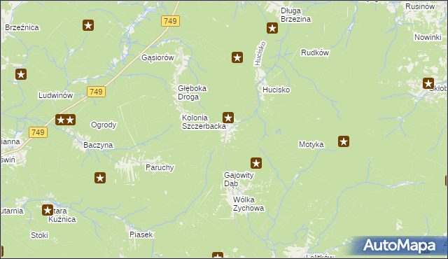 mapa Boków, Boków na mapie Targeo