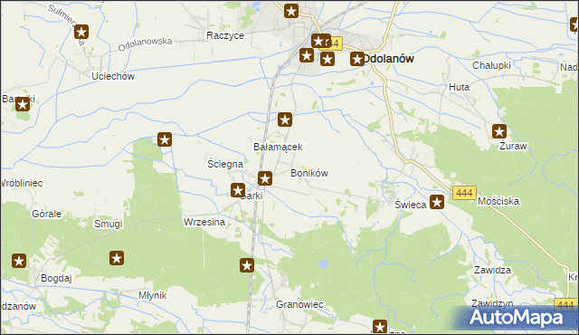 mapa Boników, Boników na mapie Targeo