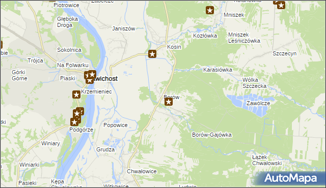 mapa Borów gmina Annopol, Borów gmina Annopol na mapie Targeo