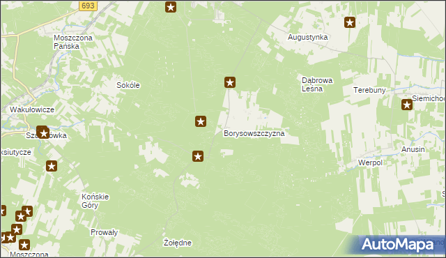 mapa Borysowszczyzna, Borysowszczyzna na mapie Targeo