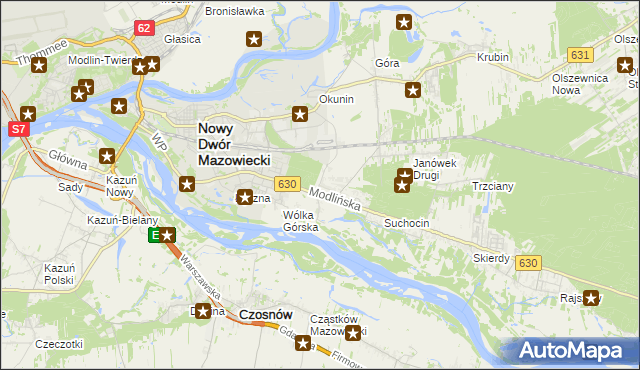 mapa Boża Wola gmina Jabłonna, Boża Wola gmina Jabłonna na mapie Targeo