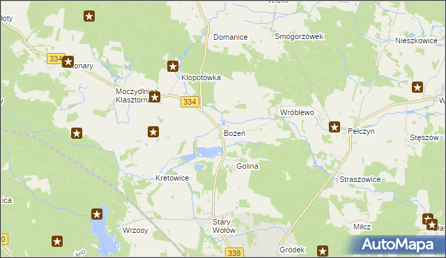 mapa Bożeń, Bożeń na mapie Targeo