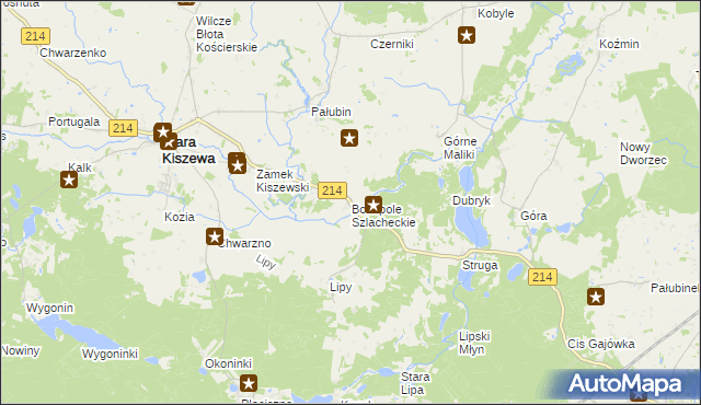 mapa Bożepole Szlacheckie, Bożepole Szlacheckie na mapie Targeo