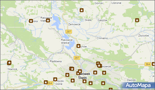 mapa Brunów gmina Lwówek Śląski, Brunów gmina Lwówek Śląski na mapie Targeo
