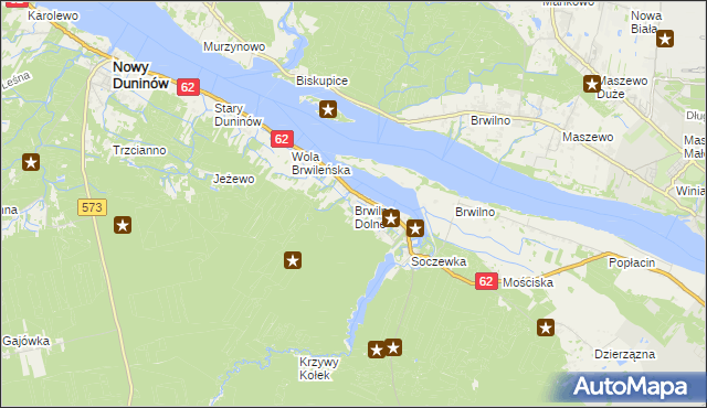 mapa Brwilno Dolne, Brwilno Dolne na mapie Targeo