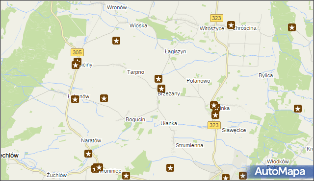 mapa Brzeżany, Brzeżany na mapie Targeo