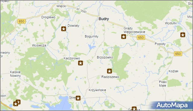 mapa Brzozówko, Brzozówko na mapie Targeo