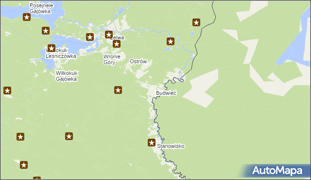 mapa Budwieć, Budwieć na mapie Targeo