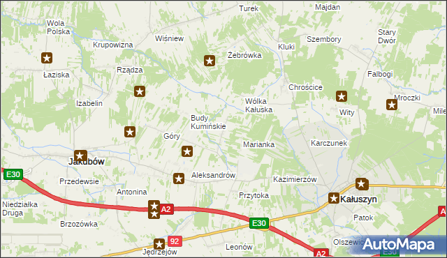mapa Budy Przytockie, Budy Przytockie na mapie Targeo
