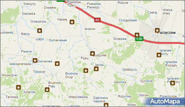 mapa Budzynek, Budzynek na mapie Targeo