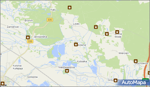 mapa Bukowna, Bukowna na mapie Targeo