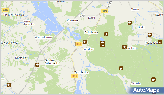 mapa Buradów, Buradów na mapie Targeo