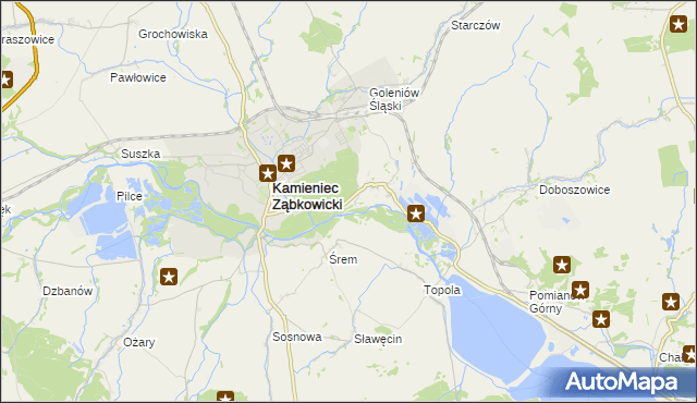 mapa Byczeń, Byczeń na mapie Targeo