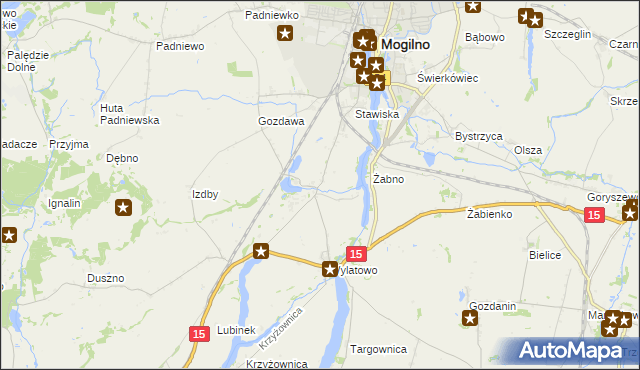 mapa Chabsko, Chabsko na mapie Targeo