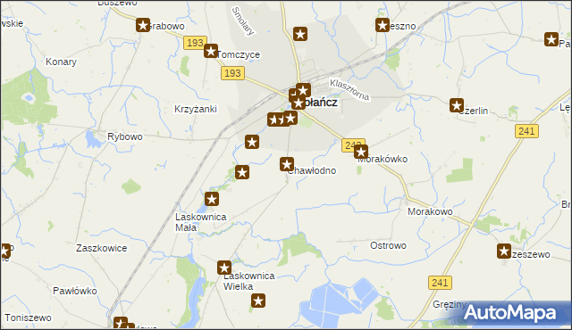 mapa Chawłodno, Chawłodno na mapie Targeo