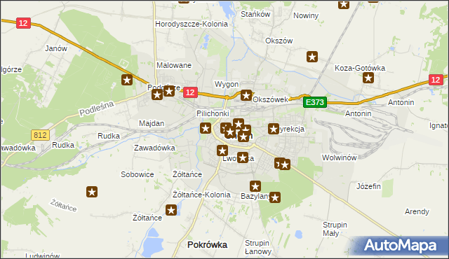 mapa Chełma, Chełm na mapie Targeo