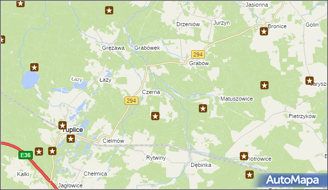 mapa Chlebice, Chlebice na mapie Targeo