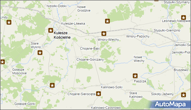 mapa Chojane-Piecki, Chojane-Piecki na mapie Targeo