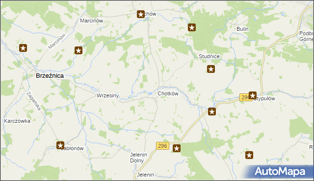 mapa Chotków, Chotków na mapie Targeo