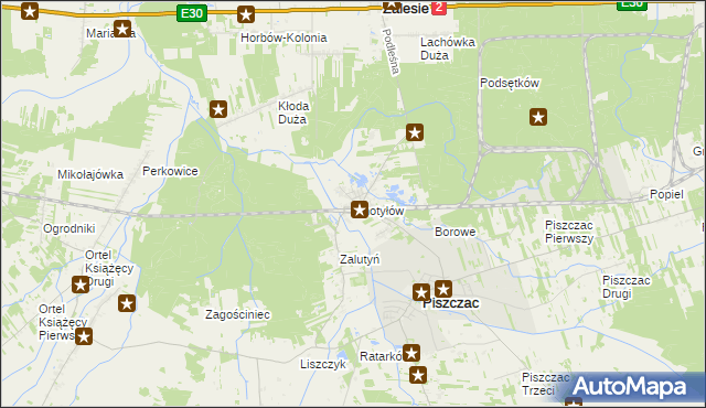 mapa Chotyłów, Chotyłów na mapie Targeo