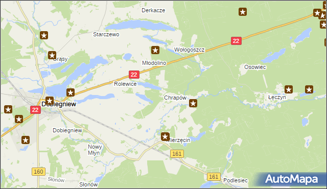 mapa Chrapów, Chrapów na mapie Targeo