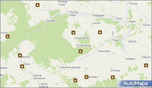 mapa Chrościanka, Chrościanka na mapie Targeo