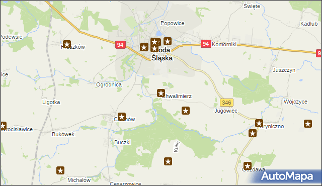 mapa Chwalimierz, Chwalimierz na mapie Targeo