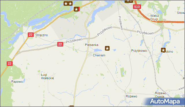 mapa Chwiram, Chwiram na mapie Targeo