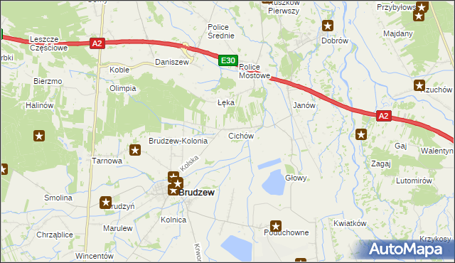 mapa Cichów, Cichów na mapie Targeo