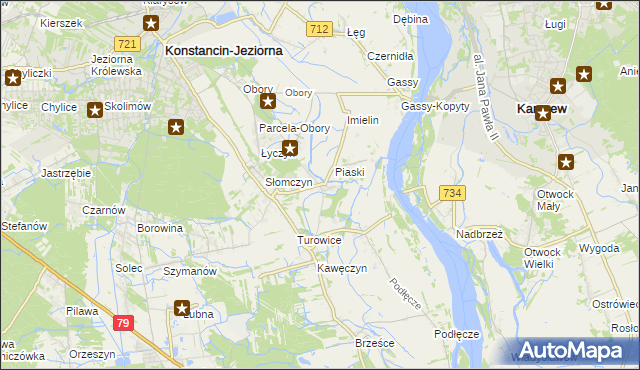 mapa Cieciszew, Cieciszew na mapie Targeo