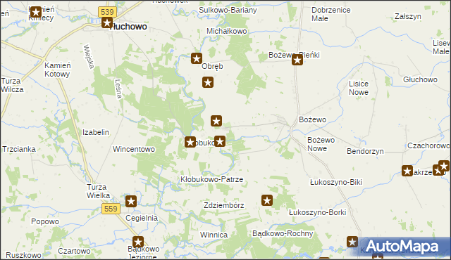 mapa Cieślin gmina Mochowo, Cieślin gmina Mochowo na mapie Targeo